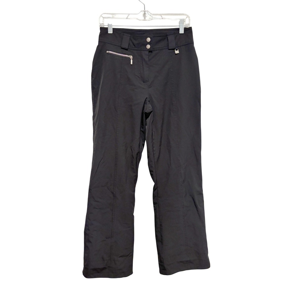 Nils Sportswear Black Insulated Ski Pants Womens Snow Snowboard High Rise Size 6
